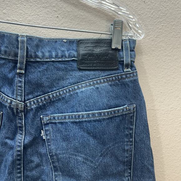 LEVI'S Made & Crafted Barrel Crop High Rise Cropped Jeans Size 27 Rigid Denim - Picture 6 of 10